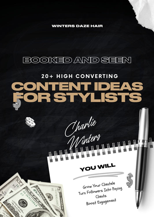 Booked and Seen: 20+ Content Ideas For Hairstylists Eguide